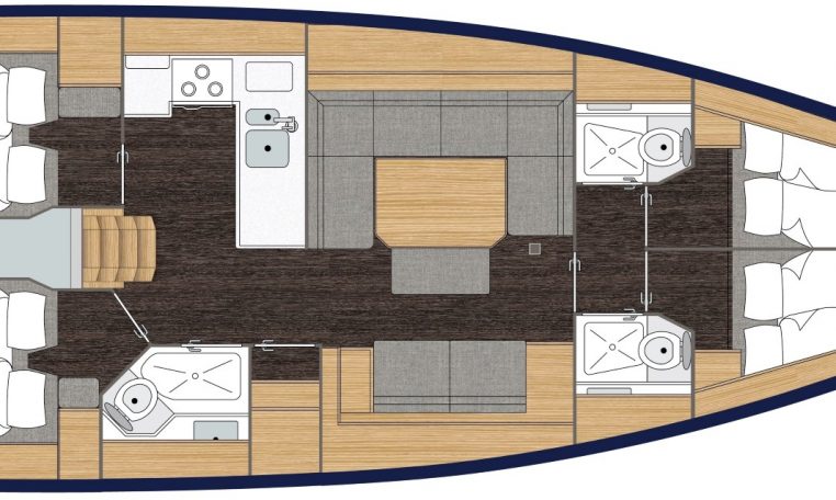 Images of the interior or exterior of the boat Bavaria C45 Style belonging to the page of boat rental alquilerdebarcosmallorca.com