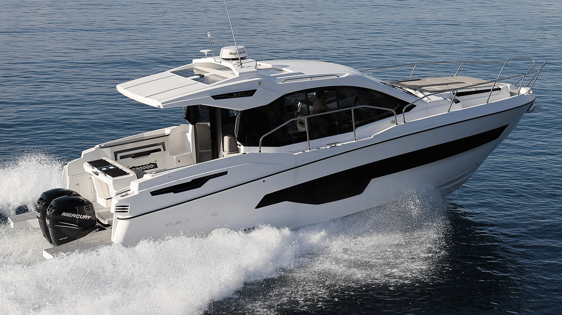 Boat picture Rental of Motorboat Karnic S37x sailing.  